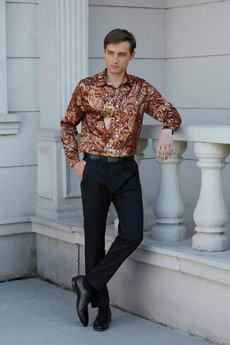 QZH.DUAO Men's & Boys Hawaiian Shirt Short Sleeve Cuban Collar Tropical Holiday Summer Beach Shirts in Kuwait