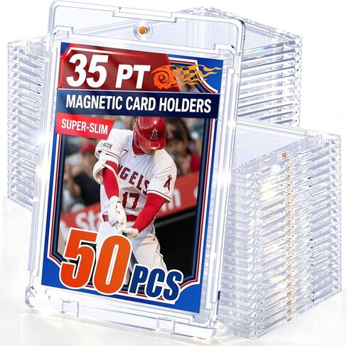 SAMYUCHO 25ct Magnetic Card Holder, 35PT Slim One Touch Card Holders in Saudi Arabia
