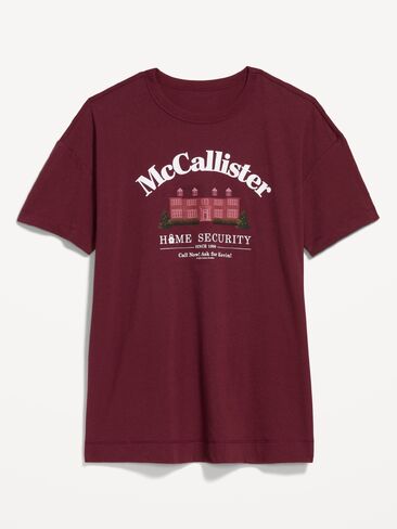 Old Navy Home Alone™ Oversized Tunic T-Shirt - Deep Cherry Red in Saudi Arabia