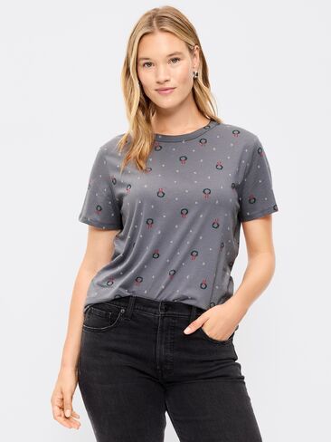 Old Navy EveryWear Crew-Neck T-Shirt - Wreaths in Saudi Arabia