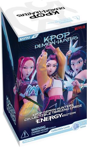 Kpop Demon Hunters, Collectible Trading Cards, Energy Edition, Series 1, 12 Packs, 8 Cards/Pack in Kuwait
