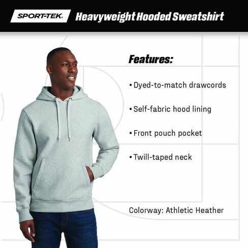 SPORT-TEK Men's Super Heavyweight Pullover Hooded in Kuwait
