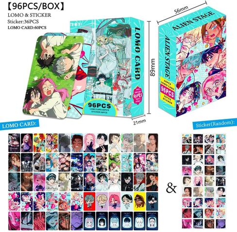 Anime Alien Stage Cards Photocards Set, 96PCS in Saudi Arabia