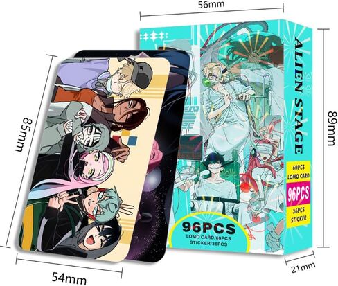Anime Alien Stage Cards Photocards Set, 96PCS in Saudi Arabia