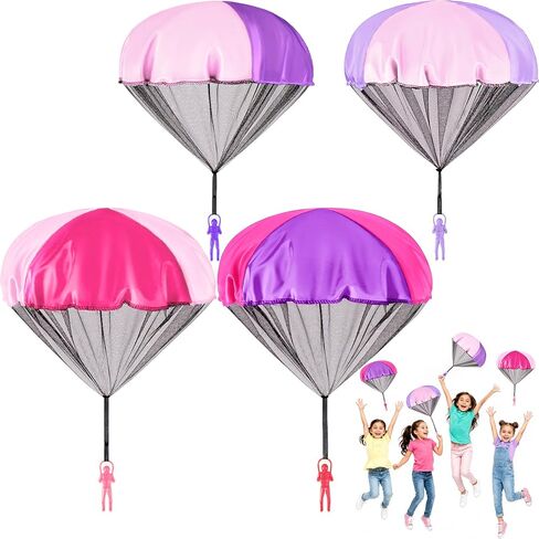 Yeeeasy Tangle-Free Parachute Toys for Kids Outdoor Flying Game, Boys 4Pcs in Saudi Arabia