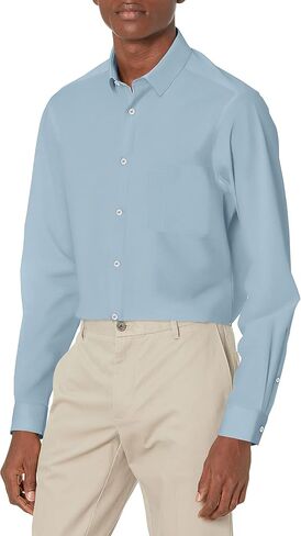 Calvin Klein Men's Dress Shirt Slim Fit Everyday Active 4-Way Stretch in Kuwait
