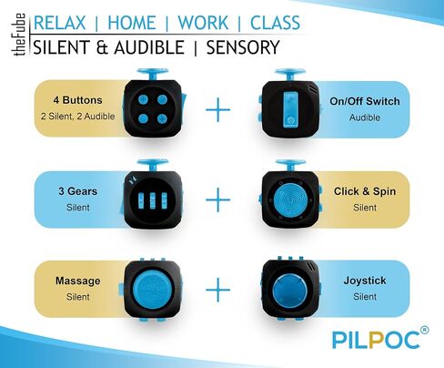 PILPOC theFube Fidget Cube Adults and Kids Stress Relief(Midnight-Rose) in Kuwait