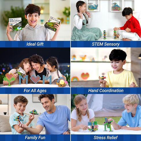 TOSY Magnet Fidget Spinner Mini - 8 Blocks, 3 in 1 Toy: Transformable Fidget Spinner, Infinity Cube, 2x2 Puzzle Cube, Easter Basket Stuffers for Kids/Adults, STEM Sensory Stress Relief Toy in Kuwait