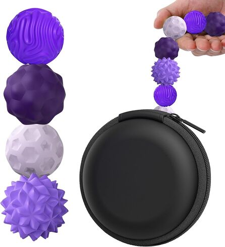 BUSOHA Silicone Magnetic Fidget Balls - 4 Pack Fidget Toys for Adult in Kuwait