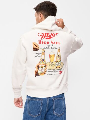 Old Navy Essential Popover Graphic Hoodie - Calla Lilies in Kuwait