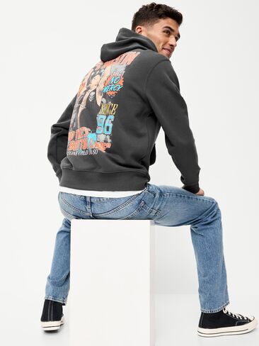 Old Navy Essential Popover Graphic Hoodie - Panther in Kuwait