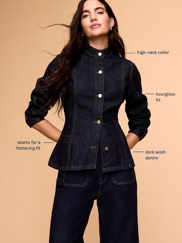 Old Navy Cavalry Denim Jacket - Dark Wash in Kuwait