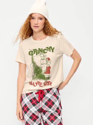 Old Navy Dr. Seuss™ Grinch T-Shirt - Creme De La Creme in Saudi Arabia