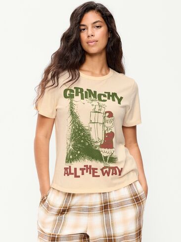 Old Navy Dr. Seuss™ Grinch T-Shirt - Creme De La Creme in Saudi Arabia