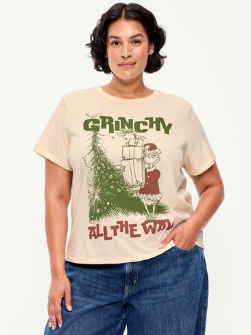 Old Navy Dr. Seuss™ Grinch T-Shirt - Creme De La Creme in Saudi Arabia