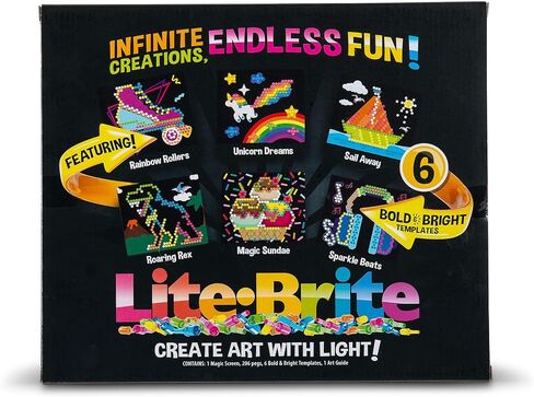 Lite Brite Classic, Favorite Retro Toy - Create Art with Light, STEM, Educational Learning, Holiday, Birthday, Gift, Boys, Kid, Toddler, Girls Age 4+ in Saudi Arabia
