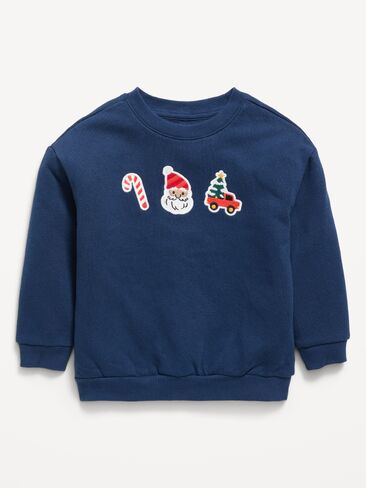 Old Navy Oversized Long-Sleeve Graphic Sweatshirt for Toddler Boys - Obscure Night in Kuwait