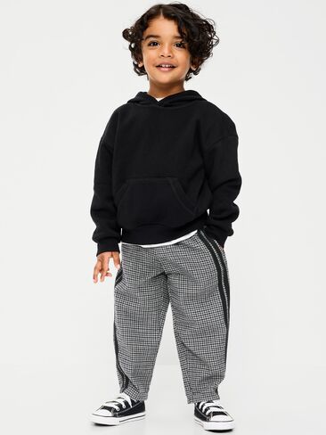 Old Navy Barrel-Leg Twill Track Pants for Toddler Boys - Chrome Gray in Kuwait