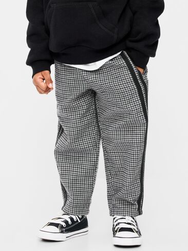 Old Navy Barrel-Leg Twill Track Pants for Toddler Boys - Chrome Gray in Kuwait