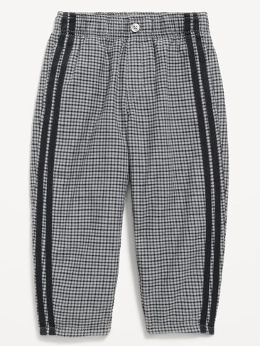 Old Navy Barrel-Leg Twill Track Pants for Toddler Boys - Chrome Gray in Kuwait