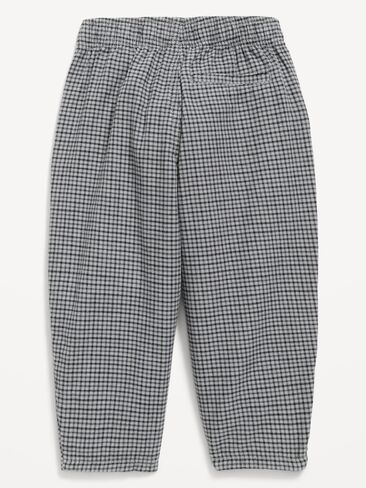 Old Navy Barrel-Leg Twill Track Pants for Toddler Boys - Chrome Gray in Kuwait