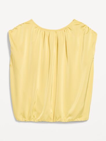 Old Navy Boatneck Drapey Bubble-Hem Top - LIMONCELLO in Saudi Arabia