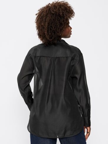 Old Navy Organza Button-Down Shirt - Black Jack in Saudi Arabia