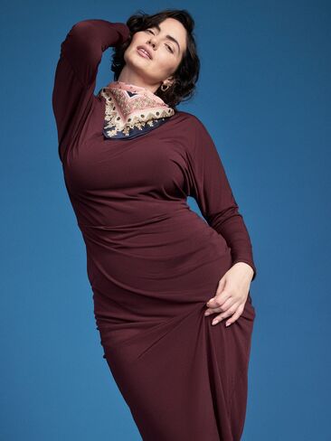 Old Navy Old Navy x Altuzarra Off-The-Shoulder Maxi Dress - Raisin Arizona in Saudi Arabia