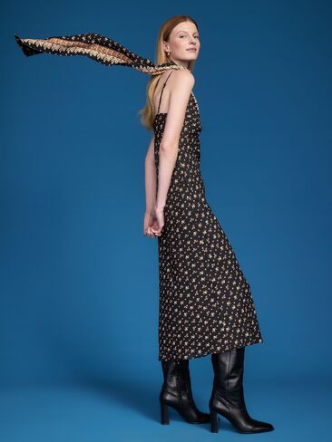 Old Navy Old Navy x Altuzarra Scarf Maxi Dress - Black Floral in Saudi Arabia