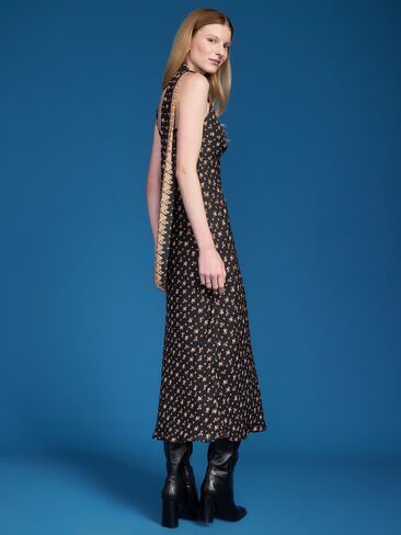 Old Navy Old Navy x Altuzarra Scarf Maxi Dress - Black Floral in Saudi Arabia