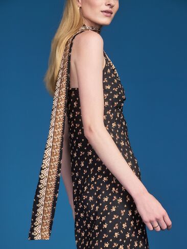 Old Navy Old Navy x Altuzarra Scarf Maxi Dress - Black Floral in Saudi Arabia