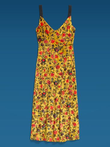 Old Navy Old Navy x Altuzarra Velvet Maxi Dress - Forsythia Yellow in Saudi Arabia