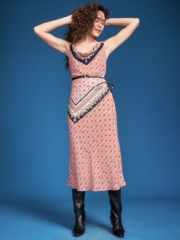 Old Navy Old Navy x Altuzarra Handkerchief Midi Dress - Paper Roses in Saudi Arabia