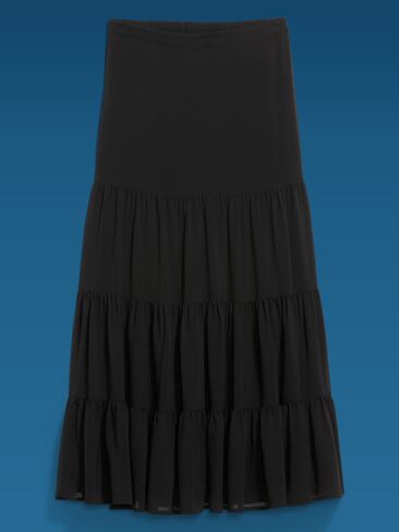 Old Navy Old Navy x Altuzarra Tiered Swing Maxi Skirt - Black Jack in Saudi Arabia