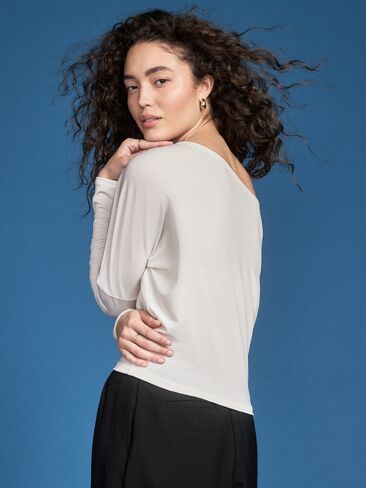 Old Navy Old Navy x Altuzarra Jersey Off-The-Shoulder Top - Sea Salt in Saudi Arabia