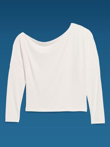 Old Navy Old Navy x Altuzarra Jersey Off-The-Shoulder Top - Sea Salt in Saudi Arabia