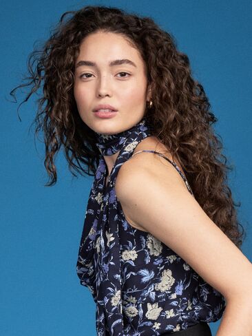 Old Navy Old Navy x Altuzarra Scarf Tank Top - Blue Floral in Saudi Arabia