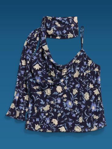 Old Navy Old Navy x Altuzarra Scarf Tank Top - Blue Floral in Saudi Arabia