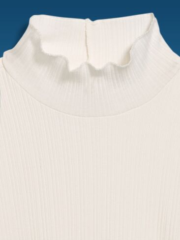 Old Navy Old Navy x Altuzarra Long-Sleeve Ribbed Fitted Top - Sea Salt in Saudi Arabia