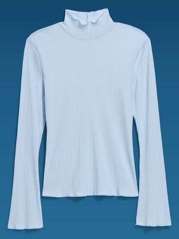 Old Navy Old Navy x Altuzarra Long-Sleeve Ribbed Fitted Top - Sky Maintenance in Saudi Arabia