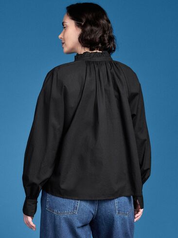 Old Navy Old Navy x Altuzarra Long-Sleeve Button-Down Top - Black Jack in Saudi Arabia