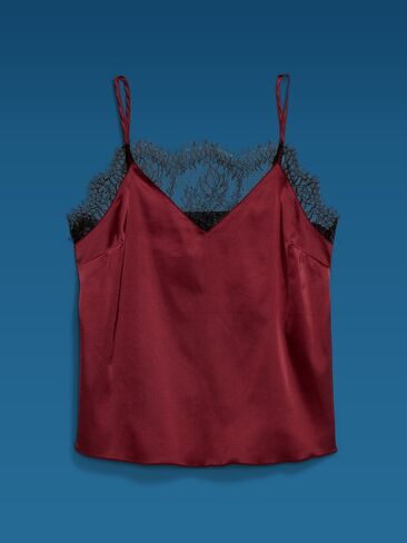 Old Navy Old Navy x Altuzarra Satin Lace Cami Top - Raisin Arizona in Saudi Arabia