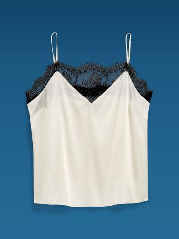Old Navy Old Navy x Altuzarra Satin Lace Cami Top - Sea Salt in Saudi Arabia