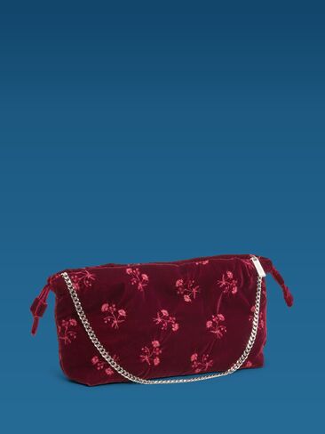 Old Navy Old Navy x Altuzarra Velvet Drawstring Baguette Bag - Red Lacquer in Kuwait