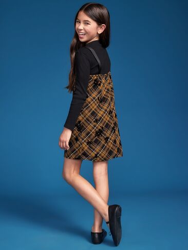 Old Navy Old Navy x Altuzarra Mock-Neck & Plaid Dress Set for Girls - Grasscloth in Kuwait