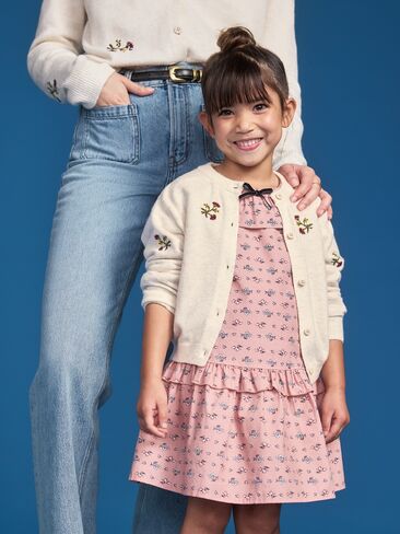 Old Navy Old Navy x Altuzarra Cardigan for Toddler Girls - Oatmeal Heather in Kuwait