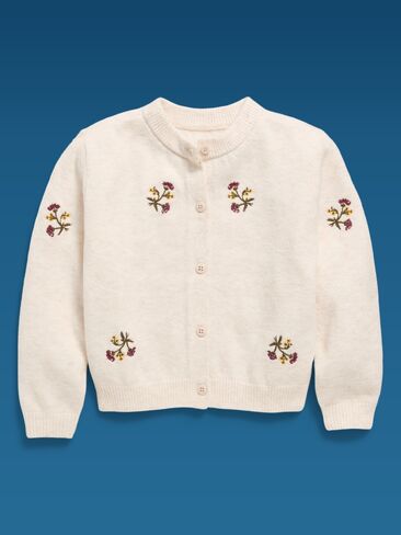 Old Navy Old Navy x Altuzarra Cardigan for Toddler Girls - Oatmeal Heather in Kuwait