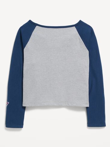 Old Navy Old Navy x Netflix Stranger Things: Tales From '85 Long-Sleeve T-Shirt for Girls - Heather Gray in Kuwait