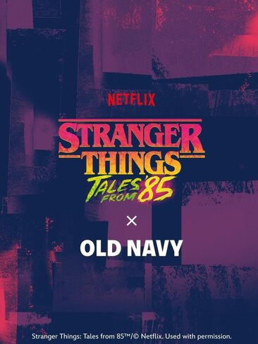 Old Navy Old Navy x Netflix Stranger Things: Tales From '85 Oversized Long-Sleeve T-Shirt for Boys - Obscure Night in Kuwait