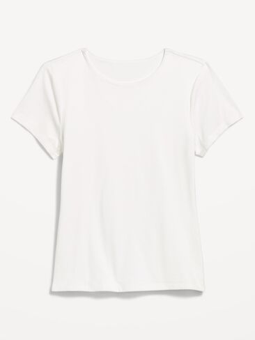 Old Navy Hug Double-Layer Short-Sleeve Top - White Lilies in Kuwait